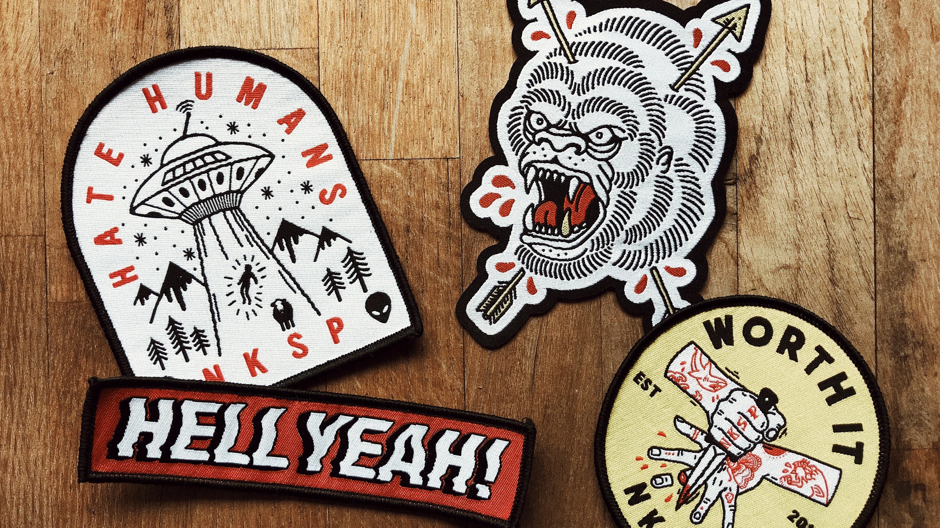 FREE PATCHES WITH EVERY ODER
