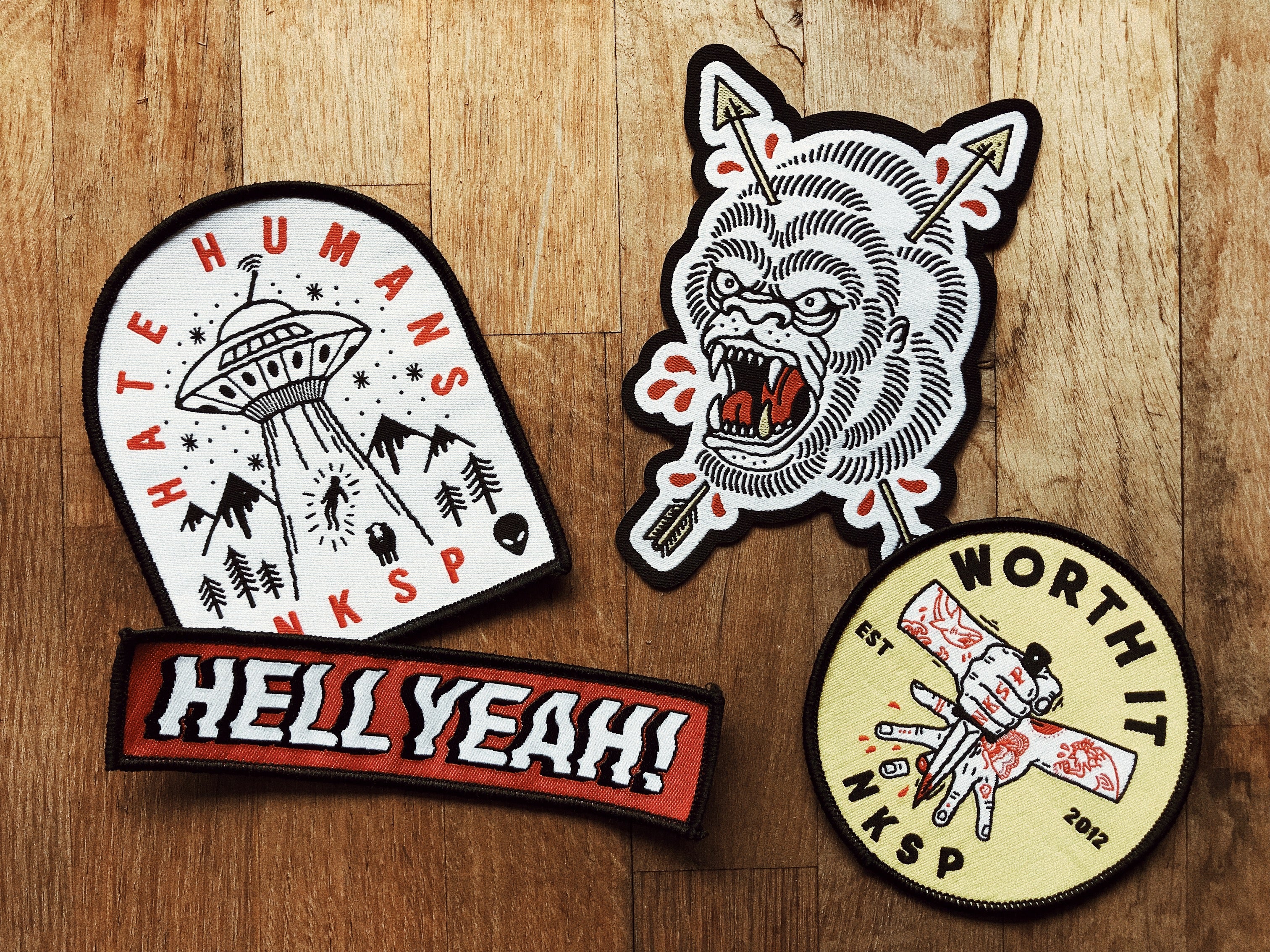 FREE PATCHES WITH EVERY ODER