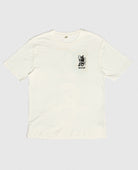 A Place For Diversity T-Shirt Off-White von NKSP – Vorderansicht flach gelegt mit kleinem Brustdruck