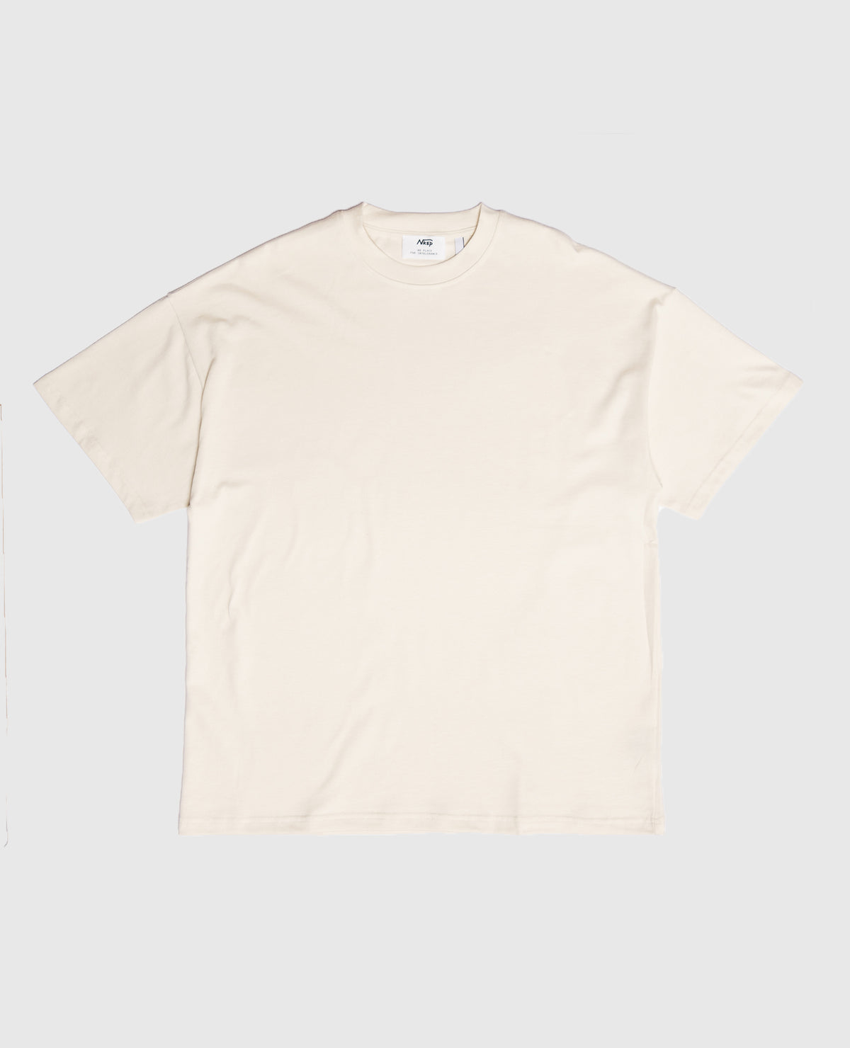 Oversized T-Shirt Off-White von NKSP – Vorderansicht