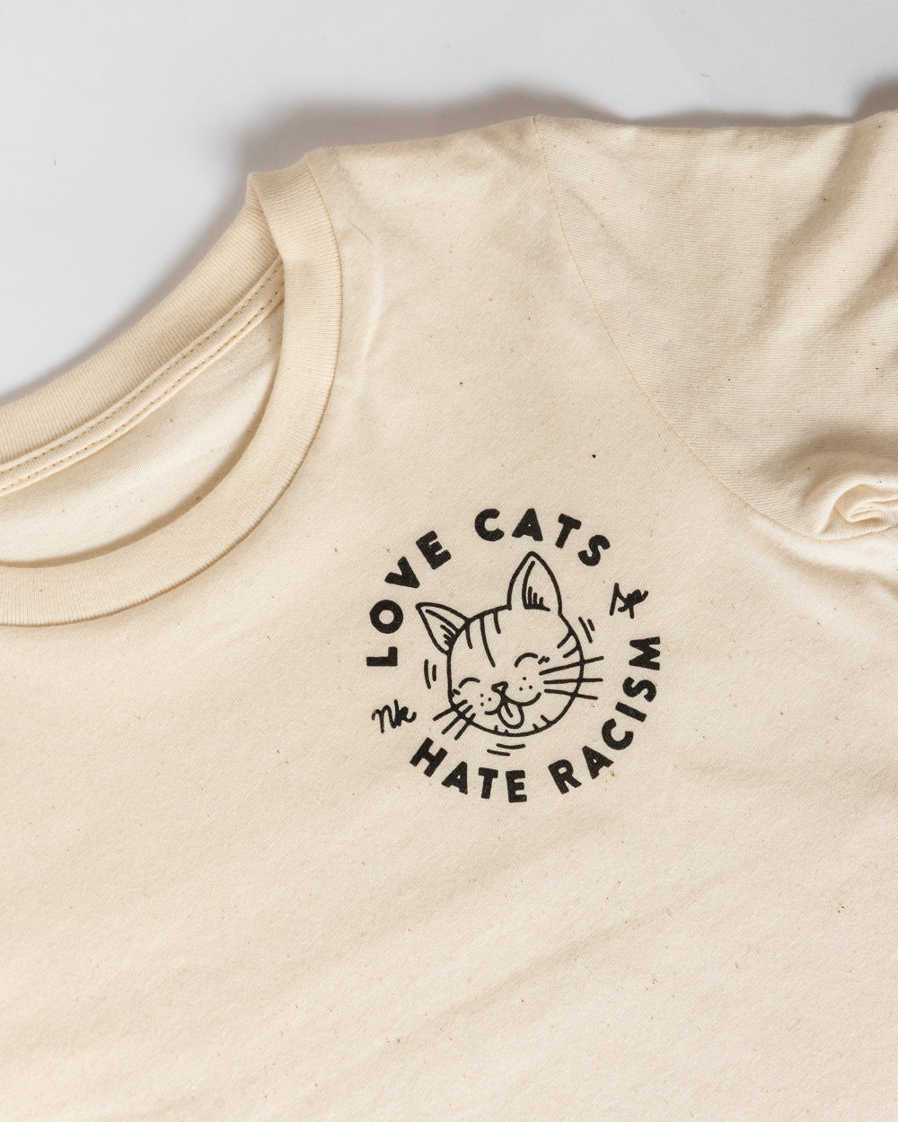 Love Cats Hate Racism Kids T-Shirt