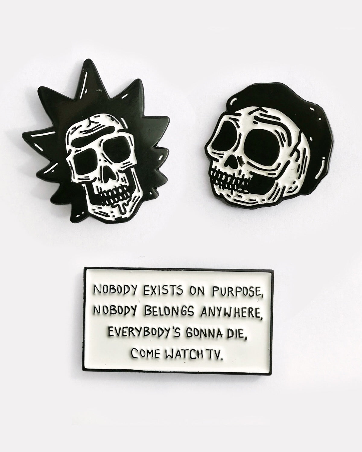 Rick & Morty Pack Of 3 Pins